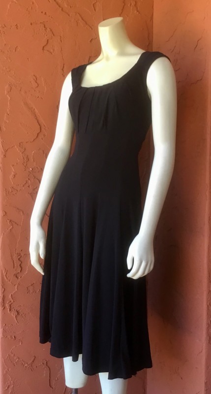 Solid Black Carriage Dress