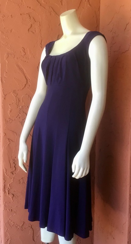 Solid Navy Carriage Dress